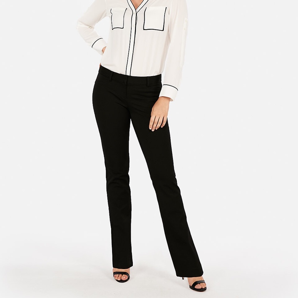 Express low rise barley boot columnist pants.